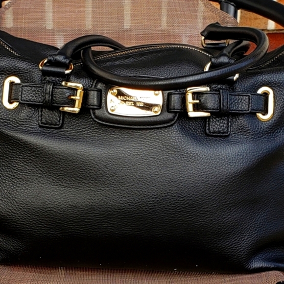 Michael Kors Elegant Pebbled Leather Weekender Traveler Tote Bag TSA Carry On - Picture 13 of 16